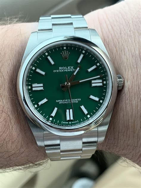 op green rolex|rolex op 41 green dial.